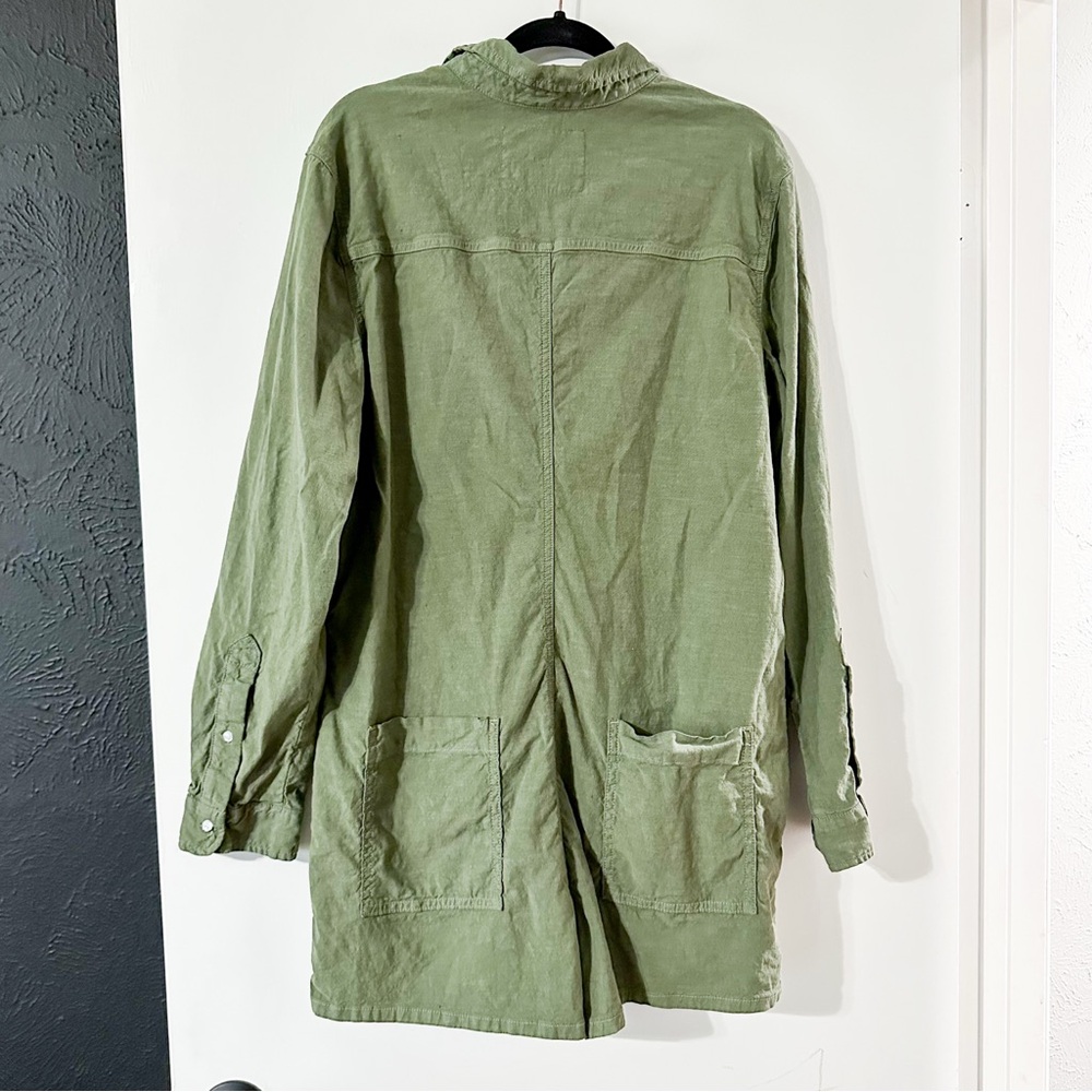 Frank & Eileen Ireland Long-Sleeve Playsuit Italian Performance Linen Size XL - Picture 6 of 8